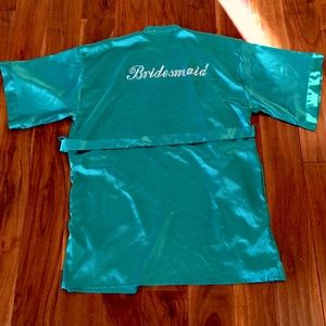 Green Bridesmaid Robe